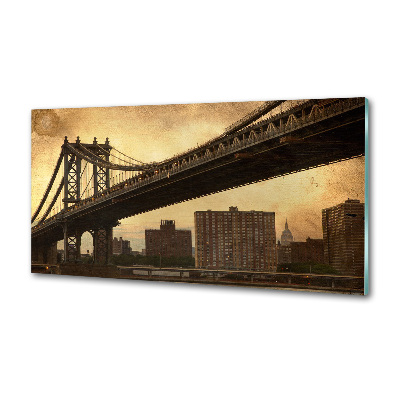 Rivestimento parete cucina con motivo ispirato a Manhattan, New York