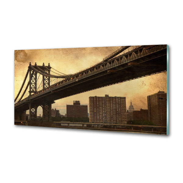 Rivestimento parete cucina con motivo ispirato a Manhattan, New York