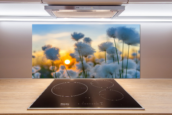 Pannello paraschizzi cucina con motivo Erba cotone