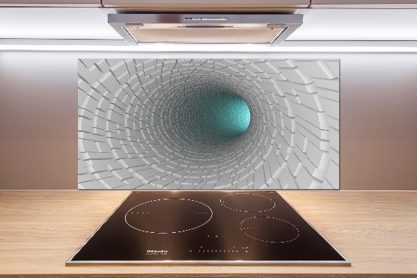 Pannello retrocucina con motivo Tunnel 3D