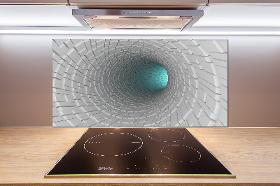 Pannello retrocucina con motivo Tunnel 3D