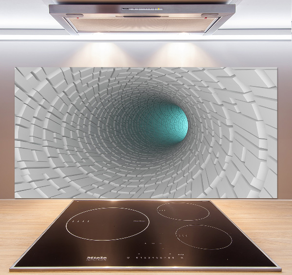 Pannello retrocucina con motivo Tunnel 3D
