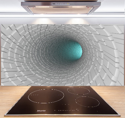 Pannello retrocucina con motivo Tunnel 3D