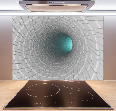 Pannello retrocucina con motivo Tunnel 3D