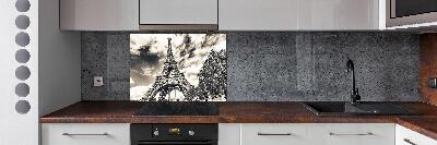 Pannello paraschizzi cucina con stampa della Torre Eiffel di Parigi