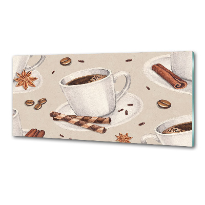 Pannello retrocucina con stampa di una tazza di caffè