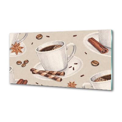 Pannello retrocucina con stampa di una tazza di caffè