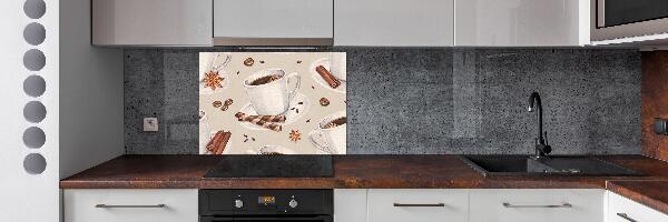 Pannello retrocucina con stampa di una tazza di caffè
