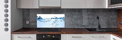 Pannello paraschizzi cucina con motivo a tema acqua