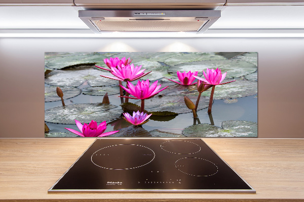 Pannello retrocucina con motivo a fiore di loto