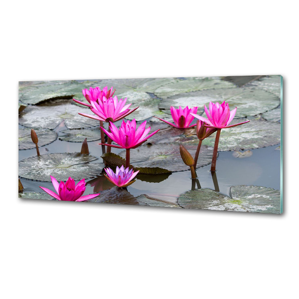 Pannello retrocucina con motivo a fiore di loto