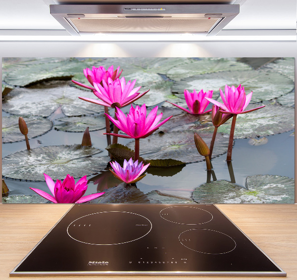 Pannello retrocucina con motivo a fiore di loto