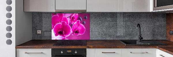 Pannello paraschizzi cucina con motivo orchidea