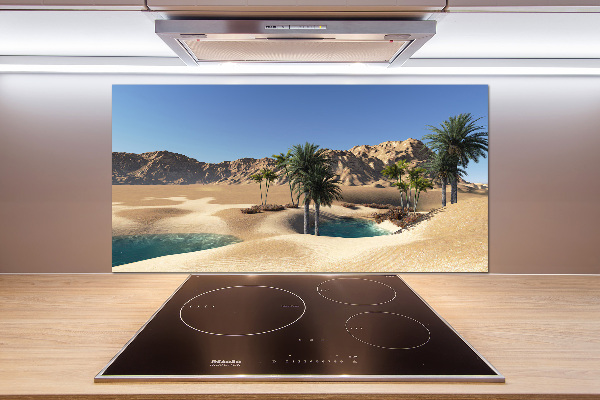 Rivestimento parete cucina con motivo Oasi