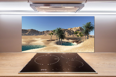 Rivestimento parete cucina con motivo Oasi