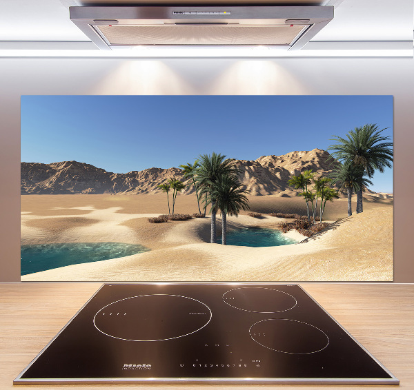 Rivestimento parete cucina con motivo Oasi