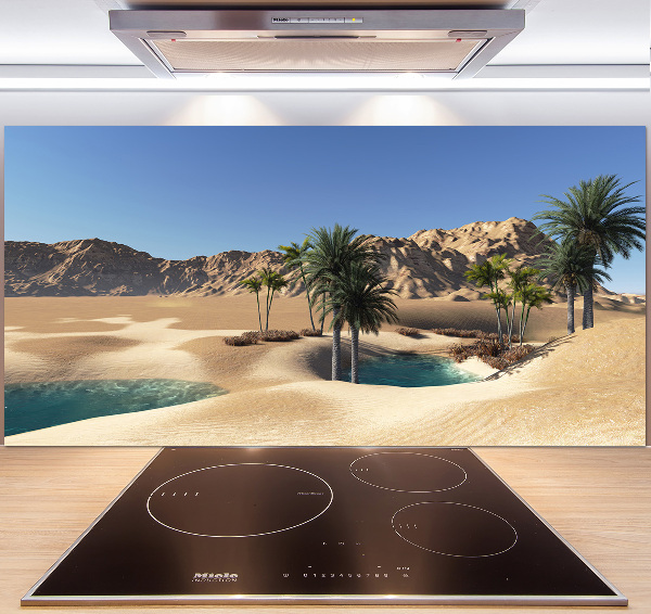 Rivestimento parete cucina con motivo Oasi