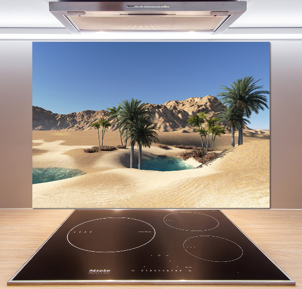 Rivestimento parete cucina con motivo Oasi