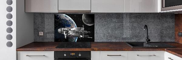 Pannello paraschizzi cucina con motivo Astronave
