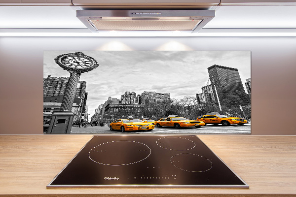 Rivestimento parete cucina con stampa «Taxi di New York»