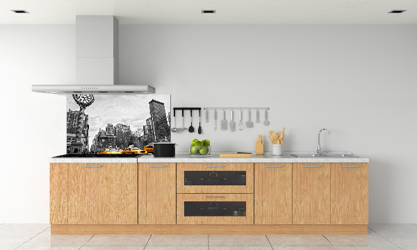 Rivestimento parete cucina con stampa «Taxi di New York»