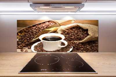 Pannello paraschizzi cucina con stampa a tema tazza di caffè