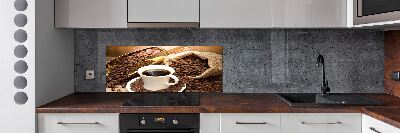 Pannello paraschizzi cucina con stampa a tema tazza di caffè