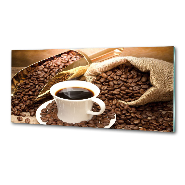 Pannello paraschizzi cucina con stampa a tema tazza di caffè