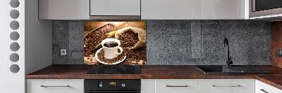 Pannello paraschizzi cucina con stampa a tema tazza di caffè