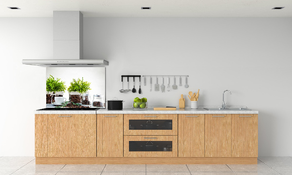 Rivestimento parete cucina con motivo a tema caffetteria