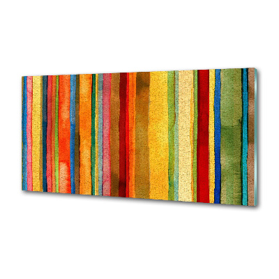 Rivestimento parete cucina con strisce colorate