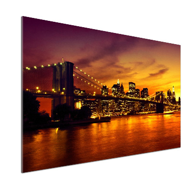 Pannello retrocucina con stampa del Ponte di Brooklyn