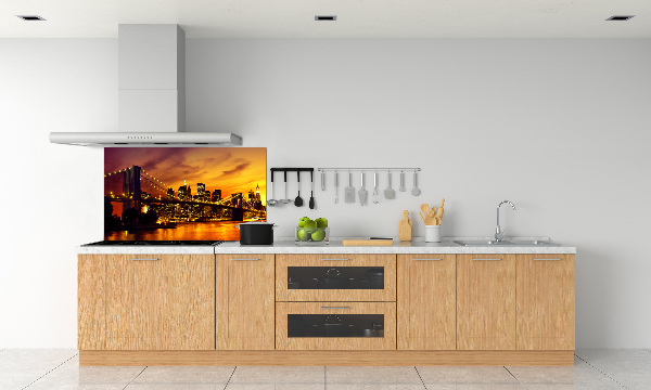 Pannello retrocucina con stampa del Ponte di Brooklyn