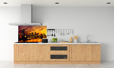 Pannello retrocucina con stampa del Ponte di Brooklyn