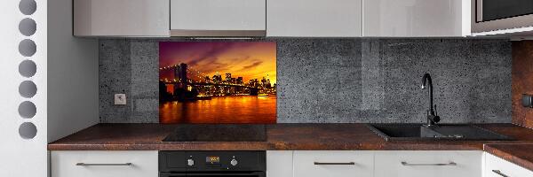 Pannello retrocucina con stampa del Ponte di Brooklyn