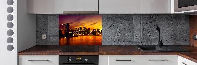 Pannello retrocucina con stampa del Ponte di Brooklyn