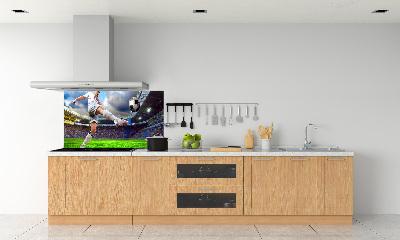 Pannello paraschizzi cucina con stampa raffigurante un calciatore allo stadio