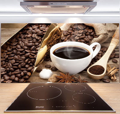 Pannello retrocucina con stampa a tema una tazza di caffè