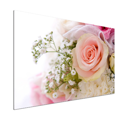 Pannello retrocucina con stampa raffigurante un mazzo di fiori