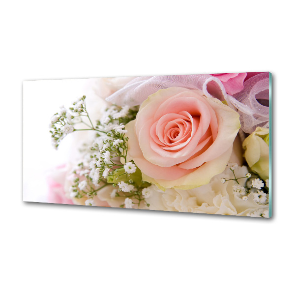 Pannello retrocucina con stampa raffigurante un mazzo di fiori