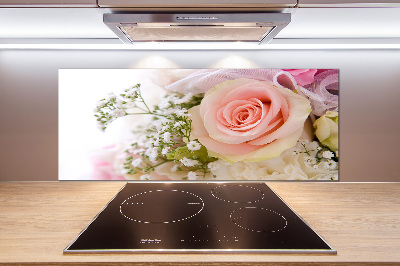 Pannello retrocucina con stampa raffigurante un mazzo di fiori