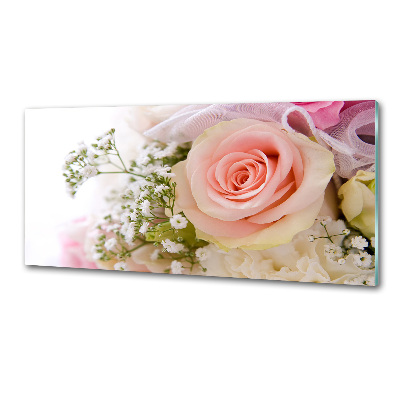 Pannello retrocucina con stampa raffigurante un mazzo di fiori