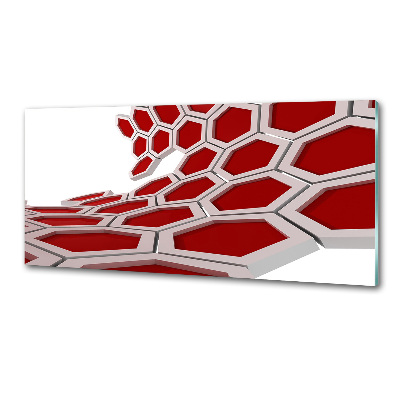 Rivestimento parete cucina con motivo astratto 3D