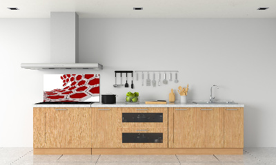 Rivestimento parete cucina con motivo astratto 3D