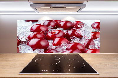 Pannello paraschizzi cucina con motivo Ciliegia congelata