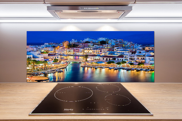 Rivestimento parete cucina con motivo ispirato a Creta, Grecia