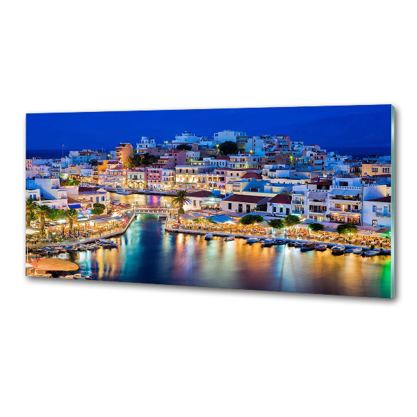 Rivestimento parete cucina con motivo ispirato a Creta, Grecia