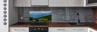 Pannello retrocucina con motivo di veicolo fuoristrada