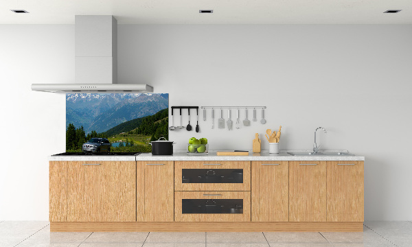 Pannello retrocucina con motivo di veicolo fuoristrada