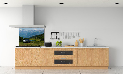 Pannello retrocucina con motivo di veicolo fuoristrada